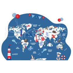 Mapa sveta 11 stiker